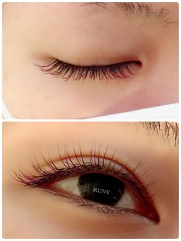 アイラッシュ ルニー(eyelash RUNY)の写真/カラーエクステで目元に彩りを☆20色以上から追加料金なしで何色でもmixOK♪