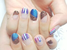変形フレンチバイカラー♪