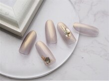 ネイル スパ ココプラス(Nail spa Cocoplus)/偏光パールカラーシンプルネイル