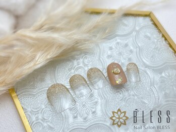 ネイルアンドアイラッシュ ブレス エスパル山形本店(BLESS)/キラキラ輝くグラデーションに