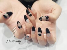 ネイルズアリー 立川店(Nails ally)/モノトーン×透明感×個性派×冬