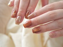 ネイルサロン モネ(Monet)/オレンジ　マロンマグ