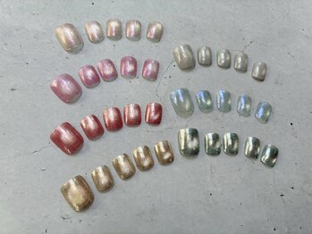 べリンダ 高崎店(BELINDA)の写真/【フラッシュ×ミラー】暑くなる前に先取りフットネイル!足元こそキラッと華やかに!¥8,800【初回オフ無料】