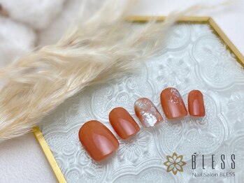 ネイルアンドアイラッシュ ブレス エスパル山形本店(BLESS)/ハンサムなテラコッタカラーに