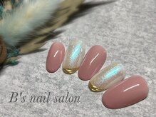 ビーズネイル バイブレス イオンタウン泉大沢店(B's Nail by.BLESS)/【SD29】上品ミラーラメネイル