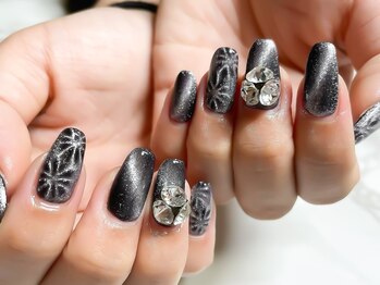 成人式にも☆マグネットネイル