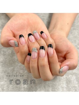 ロアンネイル(roan nail)/ツイードフレンチ