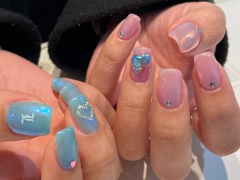 シェリーラメール 新宿店(cherie la mer)/ちぐはぐネイル