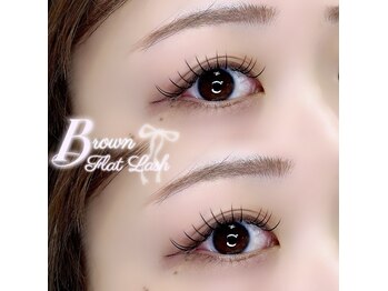 エバーアイズ 関内店(EVER EYES)/ブラウン フラットラッシュ