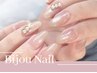 【ネイリスト担当】透明感ビジューネイル【新規オフ込み】
