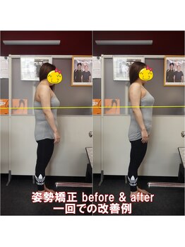 ワイルドボディ(WILD BODY)/姿勢矯正での改善例