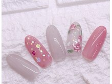 ティーエヌ 行徳駅前店/フラワーネイル（バラ）