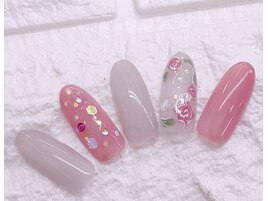 フラワーネイル（バラ）