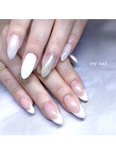 アイビーネイル(ivy-nail)/フレンチ×オーロラネイル