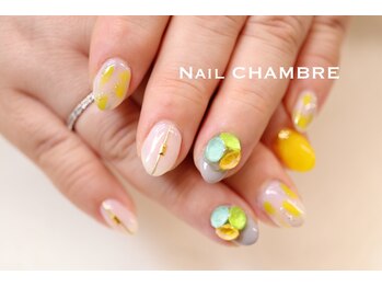 ネイル シャンブル(nail CHAMBRE)/黄色がお似合い