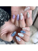 ネイルスペース ジェイズ ピンキー(NAIL SPACE J's PINKY)/落書きネイル
