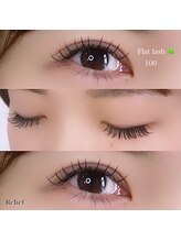 アイスタイル リリーフ(Eye Style Relief)/フラットラッシュ100本