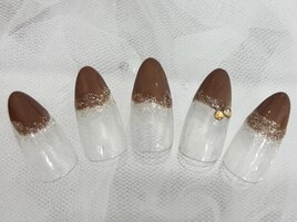 塗りかけネイル