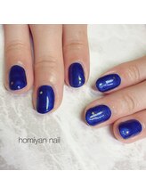 ホミヤンネイル(homiyan nail)/ワンカラー＋星のホログラム