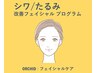 シワたるみ改善|光フェイシャル+2種イオン導入+パック+マッサージ
