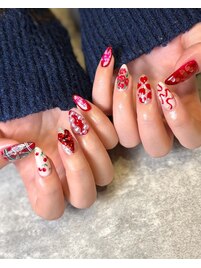 ハートづくしネイル