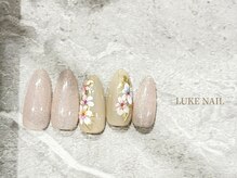 パラジェル・フィルイン導入店　LUKE NAIL Ginza【ルークネイルギンザ】/フローラルパターンデザイン