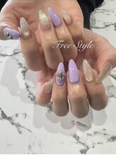 フリースタイル(Free Style)/☆パープル×マグクロムネイル☆