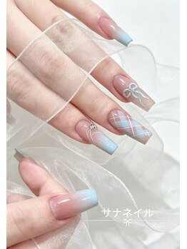 サナネイル 吉祥寺(Sana Nail)/長さ出し＋フラッシュ[吉祥寺]