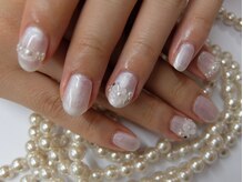 ネイルサロンミキ 横浜(MIKI)/シンプルネイル手描き3D花