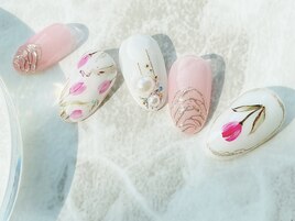 可愛いチューリップアート