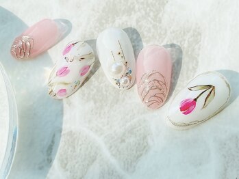 ブレスネイル(brace Nail)/可愛いチューリップアート