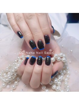 シーシーナナ ネイルサロン(CC NaNa Nail Salon)/キラキラ★カラーフレンチ