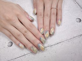 秋色ニュアンスネイル