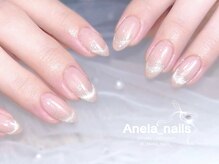 アネラ ネイルズ(Anela_nails)/マグネットフレンチ