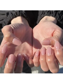 サイン(sign)/ワンカラーで出来るピンクネイル