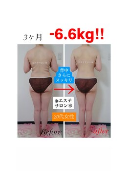 エステサロン 幸/20代 -6.6kg