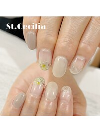 ドライフラワーネイル