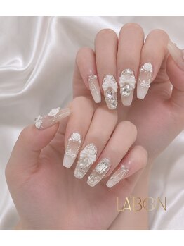 ラボン(LABON)の写真/エリア希少★魔法のような「長さ出し」技術！深爪/チビ爪の悩みも解消＆美フォルムなロングネイルへ♪