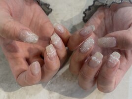 白レース大人可愛いネイル