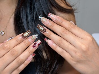 ネヤネイルサロン(NEYA NAIL SALON)の写真/【新宿駅3分】短期間で理想の指先へ♪チップ長さだし×トレンドデザインで周りと差がつくネイルを☆