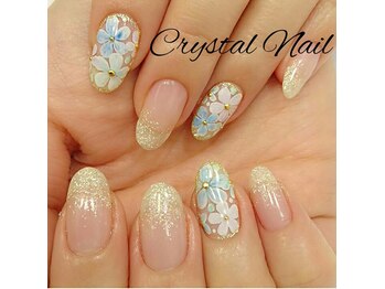 クリスタルネイル ボンベルタ橘店(CRYSTAL NAIL)/フラワーネイル
