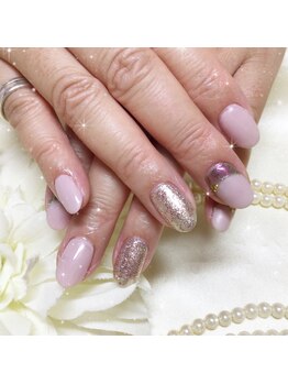 ウィズ フェリーク/シンプルピンクとポイントラメ