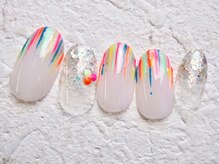 カトルナフ(quatre fois neuf)/カラフルヨーヨー風ネイル