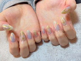 ミラーネイル　オーロラ