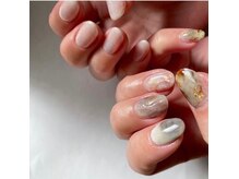 ラテネイル(Latte nail)/asymmetry　design