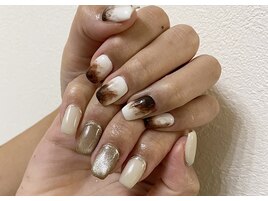 【村瀬】カフェラテネイル