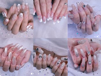 ブーネイル(boooo nail)の写真/【ジェリップのチップ使用☆】毎回オフいらずで一度つけたら次回も状態によってそのまま使用可！強度あり◎