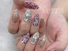 ネイルアンドまつげエクステ テラ 銀座店(Terra)/レオパードネイル