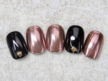 コキーユ(Coquille)/艶ミラーネイル