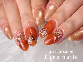 ルナネイルズ(Luna nails)の写真/【八千代台駅徒歩３分】持ち込みデザイン◎ニュアンスから手描きアートまでお任せ下さい♪